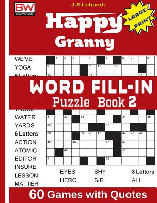Happy Granny WORD FILL-IN Puzzle Book 2