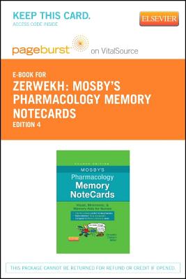 Mosby's Pharmacology Memory Notecards - Elsevier eBook on Vitalsource (Retail Access Card): Visual, Mnemonic, and Memory AIDS for Nurses By Joann Zerwekh, Jo Carol Claborn Cover Image