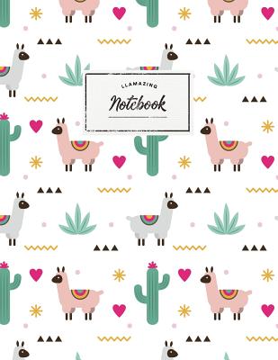 Notebook: Llamazing llama notebook ★ Personal notes ★ Daily diary ★ Office supplies 8.5 x 11 - big notebook 15 By Paper Juice Cover Image