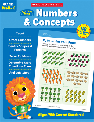 Scholastic Success with Numbers & Concepts Workbook Cover Image