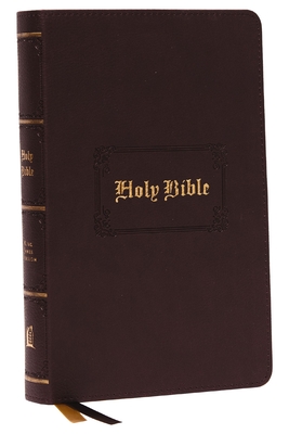 Kjv, Personal Size Large Print Reference Bible, Vintage Series, Brown Leathersoft, Red Letter, Thumb Indexed, Comfort Print: Holy Bible, King James Ve Cover Image