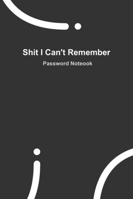 Black Internet Password Book