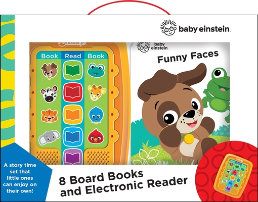 Baby Einstein: Me Reader Jr 8 Board Books and Electronic Reader Sound Book Set: Me Reader Jr: 8 Board Books and Electronic Reader By Leslie Gray Robbins (Narrated by), Shutterstock Com (Contribution by) Cover Image