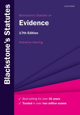 Blackstone's Statutes on Evidence Cover Image
