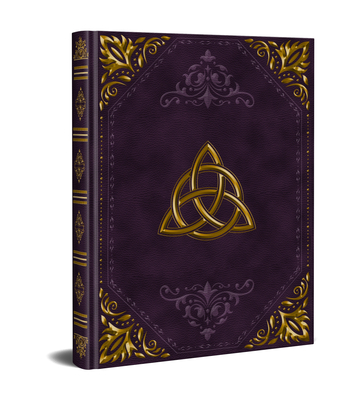 Triquetra Grimoire: A Blank Spell Book Cover Image