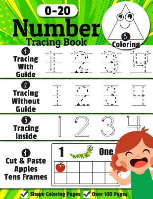 Number Tracing Book: Trace Numbers Writing Practice Workbook for Pre K,  Kindergarten and Kids Ages 3-5, Learn numbers 0 to 20! (Math Activi  (Paperback)