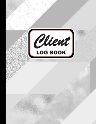 Client Log Book: Client Profile Log Book Including Address Details And Appointment with Abstract Glacier Gray Cover (Vol. #7) Cover Image