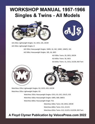 Ajs & Matchless 1957-1966 Workshop Manual All Models - Singles & Twins Cover Image