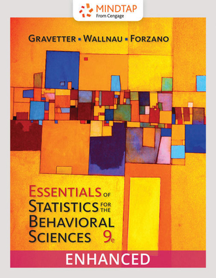 Bundle: Essentials of Statistics for the Behavioral Sciences, 9th + Mindtap Psychology, 1 Term (6 Months) Printed Access Card Cover Image