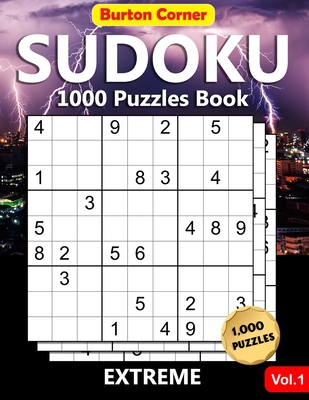 Sudoku Puzzles Book: Extreme Difficult 9x9 Sudoku Brain Games Book for Expert Adults with Solution Vol.1 (Paperback) Malaprop's Bookstore/Cafe