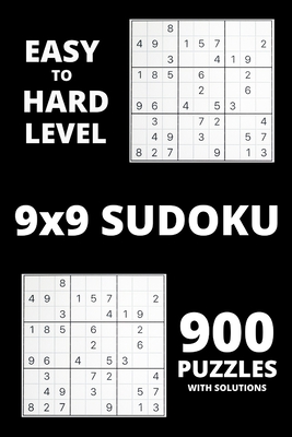 sudoku easy to hard level amazing 900 sudoku puzzles with solutions sudoku game for beginners or advanced players sudoku puzzle books for adults paperback lowry s books and more