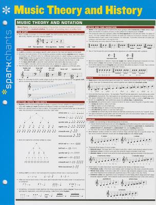 Music Theory and History Sparkcharts: Volume 45 By Sparknotes Cover Image