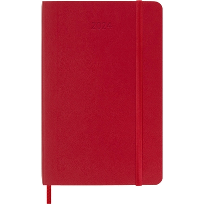Moleskine 2024 Daily Planner, 12M, Scarlet Red, Soft Cover (3.5 x 5.5) Malaprop's Bookstore/Cafe