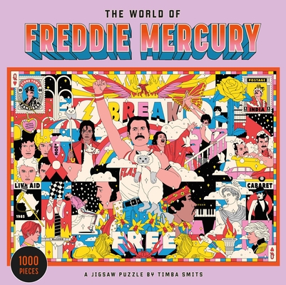 The World of Freddie Mercury 1000 Piece Puzzle: A Jigsaw Puzzle By Timba Smits (Illustrator) Cover Image