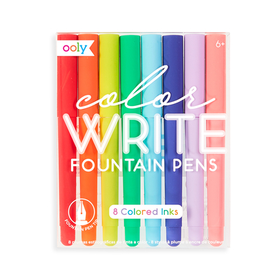 Color Write Fountain Pens - Set of 8 By Ooly (Created by) Cover Image