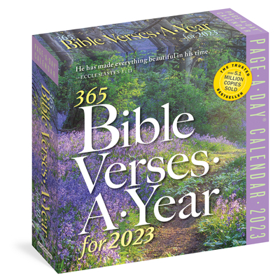365 Bible Verses-A-Year Page-A-Day 2023: Timeless Words From the Bible to Guide, Comfort, and Inspire By Workman Calendars Cover Image