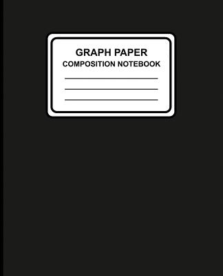 Graph Paper Composition Notebook: Solid (Black), 7.5