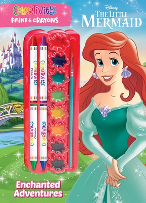Disney Little Mermaid: Enchanted Adventures: Colortivity Paint & Crayons By Editors of Dreamtivity Cover Image