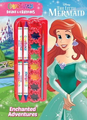 Disney Little Mermaid: Enchanted Adventures: Colortivity Paint & Crayons Cover Image