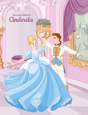 Livro para Colorir de Cinderela Cover Image