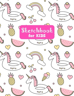 Sketchbook for Kids: Pretty Unicorn Large Sketch Book for Drawing