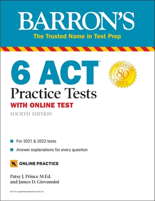 6 ACT Practice Tests with Online Test (Barron's Test Prep) cover