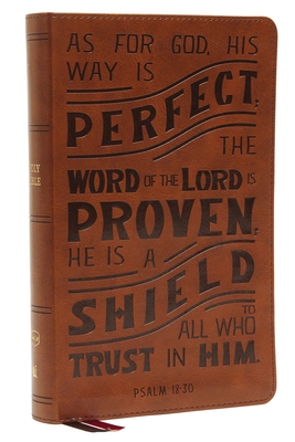 Nkjv, Personal Size Reference Bible, Verse Art Cover Collection, Leathersoft, Tan, Red Letter, Comfort Print: Holy Bible, New King James Version By Thomas Nelson Cover Image