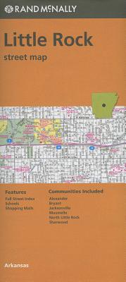 Folded Map Little Rock Streets, AR Cover Image