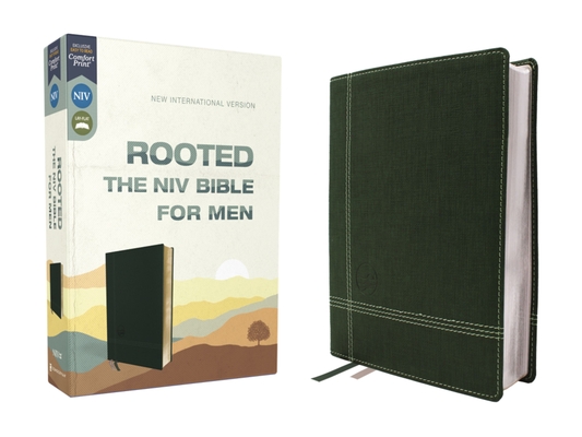 Rooted: The NIV Bible for Men, Leathersoft, Green, Thumb Indexed, Comfort Print By Livingstone Corporation (Editor), Zondervan Cover Image