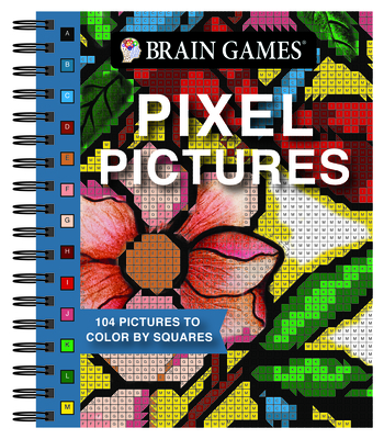 Brain Games - Pixel Pictures: 104 Pictures to Color by Squares Cover Image