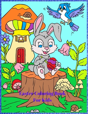 Easter Coloring Book For Kids: Cute and Funny Easter Animals coloring pages Cover Image