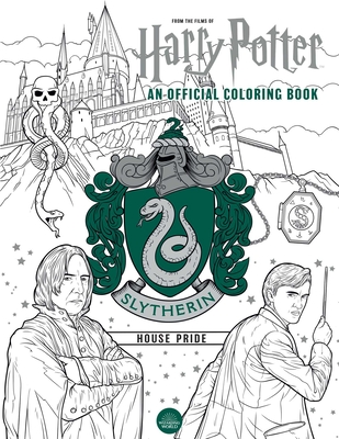 Harry Potter: Slytherin House Pride: The Official Coloring Book: (Gifts Books for Harry Potter Fans, Adult Coloring Books) By Insight Editions Cover Image