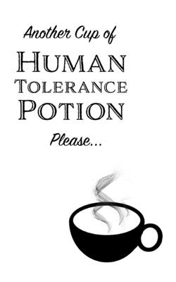 Another Cup of Human Tolerance Potion Please - Small Blank Notebook: Small Blank Coffee Notebook By Aimee Jesso Cover Image
