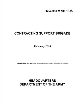 FM 4-92 Contracting Support Brigade Cover Image