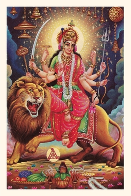 Vintage Journal Kali Riding Lion Cover Image