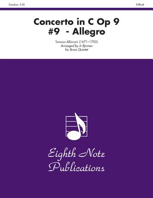 Concerto in C, Op 9 #9 - Allegro: Score & Parts (Eighth Note Publications) Cover Image