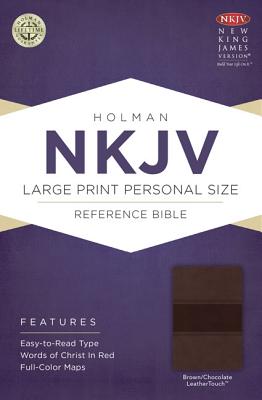 Cover for NKJV Large Print Personal Size Reference Bible, Brown/Chocolate LeatherTouch