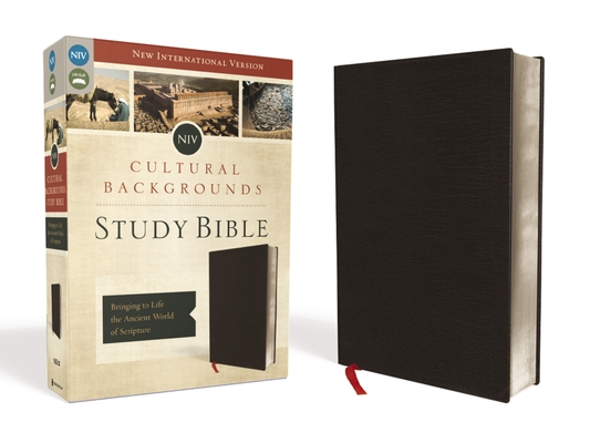 NIV, Cultural Backgrounds Study Bible, Bonded Leather, Black: Bringing to Life the Ancient World of Scripture Cover Image