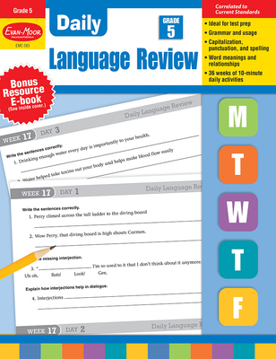 Daily Language Review, Grade 5 Teacher Edition By Evan-Moor Corporation Cover Image