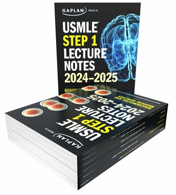 USMLE Step 1 Lecture Notes 2024-2025: 7-Book Preclinical Review (USMLE Prep) By Kaplan Medical Cover Image