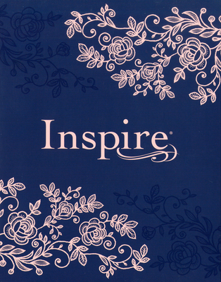 Inspire Bible NLT (Hardcover Leatherlike, Navy): The Bible for Coloring & Creative Journaling By Tyndale (Created by) Cover Image