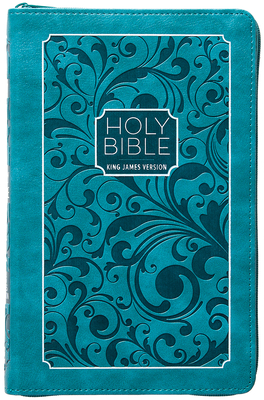 KJV Holy Bible Zip Turquoise  Cover Image
