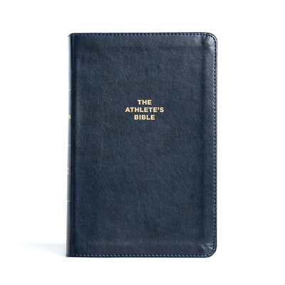The CSB Athlete's Bible, Navy LeatherTouch: Devotional Bible for Athletes (FCA) Cover Image