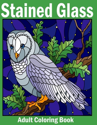 Download Stained Glass Adult Coloring Book 50 Stress Relieving Designs Coloring Book With Fun Easy And Relaxing Coloring Pages Paperback The Last Bookstore