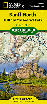 Banff North Map [Banff and Yoho National Parks] (National Geographic Trails Illustrated Map #901)