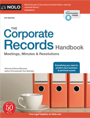 The Corporate Records Handbook: Meetings, Minutes & Resolutions Cover Image