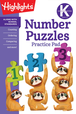 Kindergarten Number Puzzles (Highlights Learn on the Go Practice Pads) Cover Image