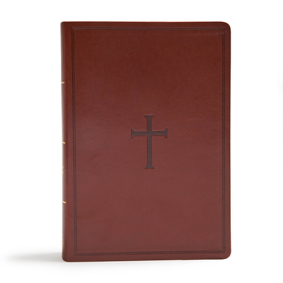 CSB Super Giant Print Reference Bible, Brown LeatherTouch By CSB Bibles by Holman Cover Image