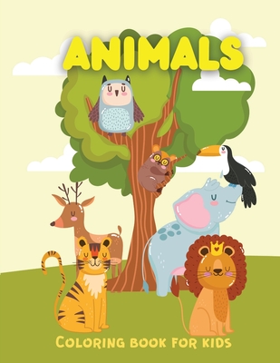 Download Animals Coloring Book Easy Coloring Pages For Preschool And Kindergarten Color Books For 3 Year Olds Paperback Brain Lair Books