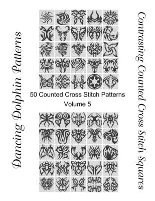 Contrasting Counted Cross Stitch Squares: 50 Counted Cross Stitch Patterns  (Volume #5) (Paperback)
